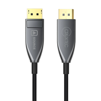 Cruxtec DisplayPort 1.4 8K Active Optical Male 10m 32.4Gbps - Black