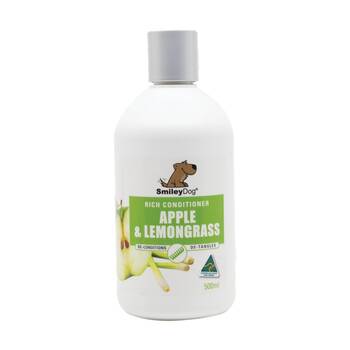 Smiley Dog Pet Grooming Cleaning Conditioner Bottle 500ml Apple & Lemongrass