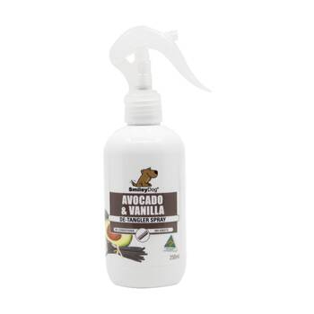 Smiley Dog Pet Grooming De-Tangler Spray Bottle 250ml Avocado & Vanilla