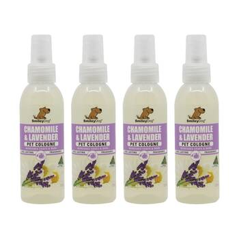 4PK Smiley Dog Pet Grooming Cologne Spray Bottle 125ml Chamomile & Lavender