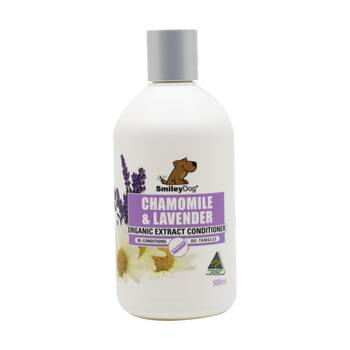 Smiley Dog Pet Grooming Cleaning Conditioner Bottle 500ml Chamomile & Lavender