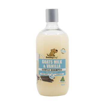 Smiley Dog Grooming Washing Care Shampoo Organic Goats Milk & Vanillapro 500ml