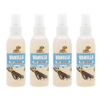 4PK Smiley Dog Pet Grooming Cologne Spray Bottle 125ml Vanilla