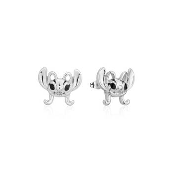 Couture Kingdom Disney Lilo and Stitch Angel Stud Earrings Silver