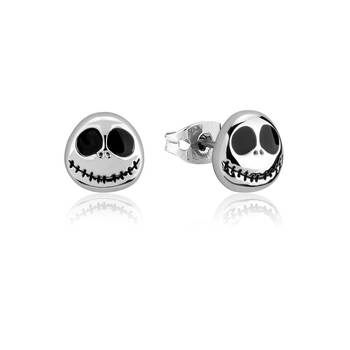 Couture Kingdom Disney Jack Skellington Stud Earrings Silver