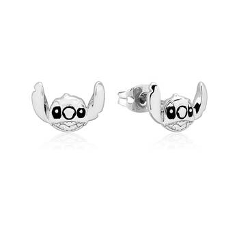 Couture Kingdom Disney Lilo and Stitch Stud Earrings Silver