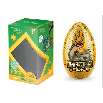 63pc National Geographic 18x24cm Jigsaw Dino Puzzle Egg Tin - Assorted