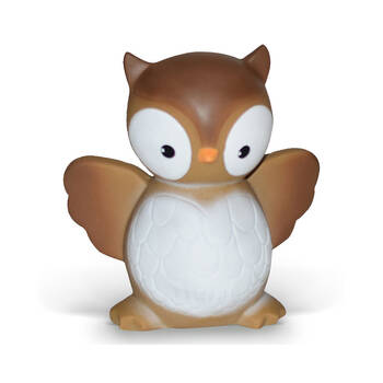 Tikiri Owl Natural Rubber Baby Teething & Bath Toy w/ Built in Rattle