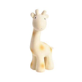 Tikiri Rubber Giraffe Zoo Animal 96002 Baby Teether 8x17cm - 0m+