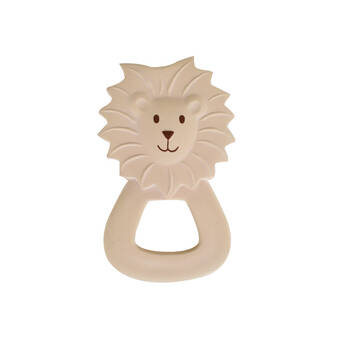 Tikiri Rubber Lion Flat Teether-Boxed 91506 Kids/Infant Chew Toy 0m+