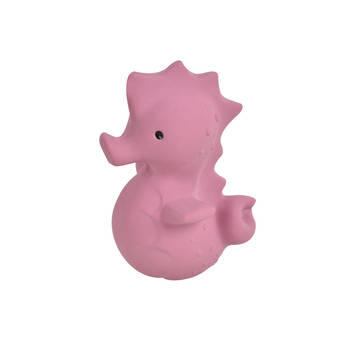 Tikiri 11cm Ocean Buddy Rubber Seahorse 97503 Baby Toy 0m+ Pink