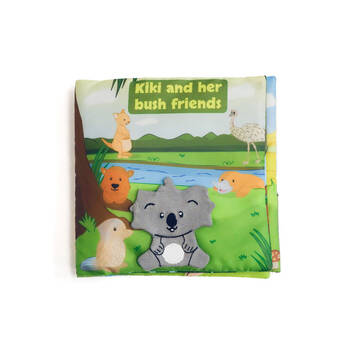 Tikiri Kiki and Her Bush Friends Fabric Book Educational Toy 6m+