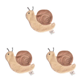 3PK Tikiri Snail Crinkle Scrunchie Baby 93208 Teether/Rattle Toy 0m+
