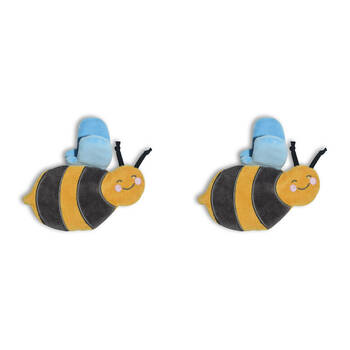 2PK Tikiri Bee Crinkle Scrunchie Baby 77844 Teether/Rattle Toy 0m+