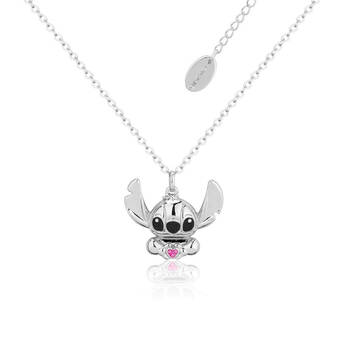 Couture Kingdom Disney Lilo & Stitch Love Heart Necklace - Silver