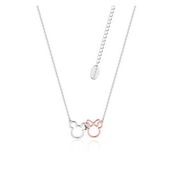 Couture Kingdom Disney Mickey & Minnie Love Necklace 45cm Silver