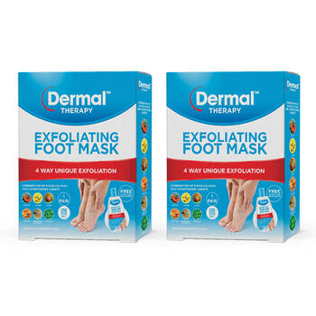 2PK Dermal Therapy Exfoliating Foot Mask