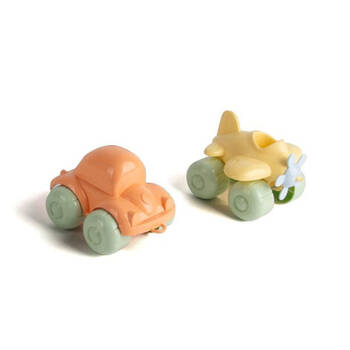 2pc Dantoy Recycled Plastic Vehicles 17cm Toy - Pastel 2y+