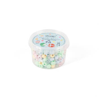 280pc Dantoy Recycled Plastic Beads Small - Pastel 3y+