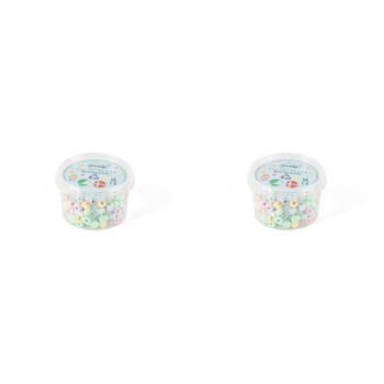 2x 280pc Dantoy Recycled Plastic Beads Small - Pastel 3y+
