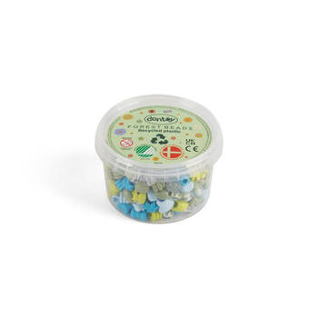 280pc Dantoy Plastic Beads Forest Colours Small - Pastel 3y+