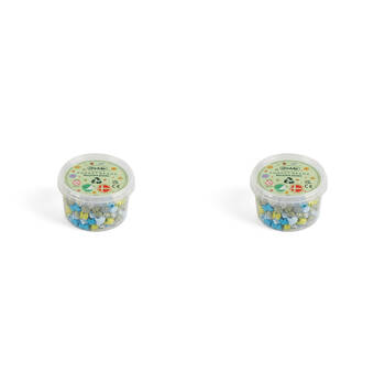 2x 280pc Dantoy Plastic Beads Forest Colours Small - Pastel 3y+