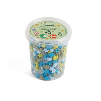 520pc Dantoy Plastic Beads Forest Colours Large - Pastel 3y+