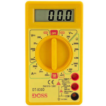 LCD Digital Multimeter 200V 1000V Safety Probes