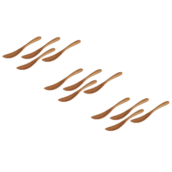 3x 4pc Davis & Waddell Acacia Wood Spreader Set Natural 17x2cm