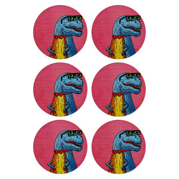 6PK Maxwell & Williams Mulga The Artist 10.5cm Round Ceramic Coaster - Trex