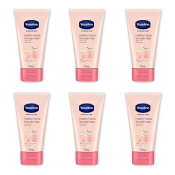 6PK Vaseline Moisturising Hand and Nail Care Cream Lotion For Dry Skin 75ml
