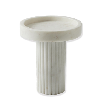 Pilbeam Living Pompeii 18cm Deco Holder Standing Organiser Large White