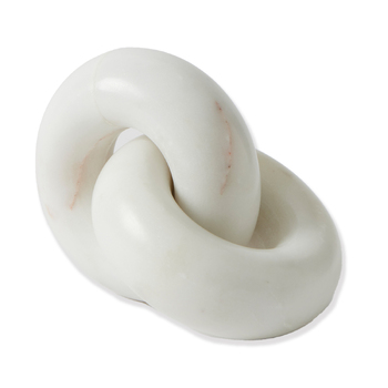 Pilbeam Living Linxs 10cm Marble Sculpture - White