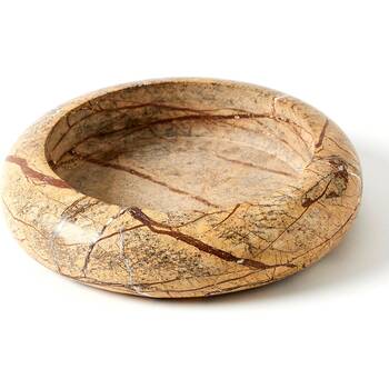 Pilbeam Living Omnia Round Marble Shallow Bowl Forest Brown 20cm