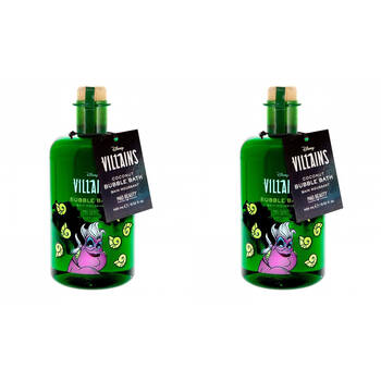 2PK Disney Pop Villains Ursula Scented Potion Bottle Bubble Bath 400ml Coconut