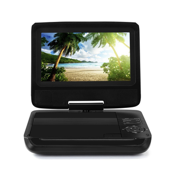 Laser Portable DVD Player With 7" LCD Screen/180° Swivel