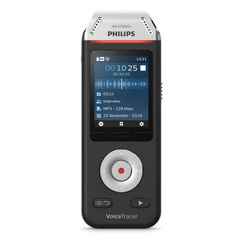 Philips VoiceTracer Audio Recorder for Interviews w/ 2 Mics