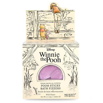 6pc Mad Beauty 30g Disney Winnie The Pooh Pooh Bath Sticks Fizzer