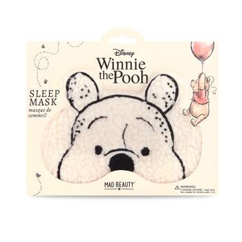 Disney Winnie The Pooh Elasticated Fluffy Bedtime Sleep Face Mask Yellow