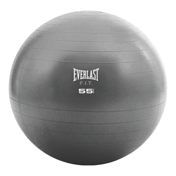 Everlast Core Strength Inflatable Yoga Fitness Gym Ball 55cm Grey