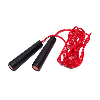 Everlast Adjustable Weighted Skipping Cable 3m Jump Rope Black/Red