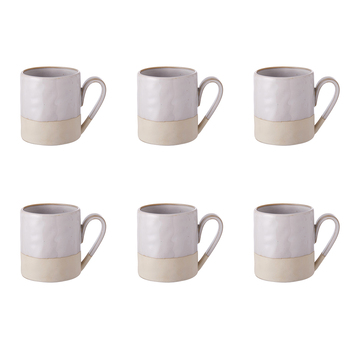 6PK Davis & Waddell Stoneware Mug Cup 12cm/400ml - White
