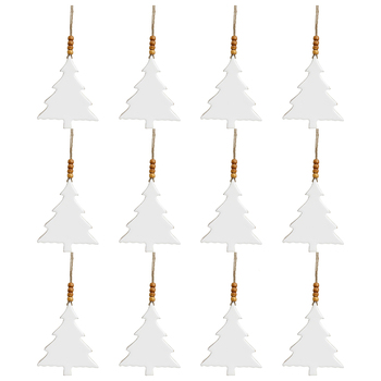 12PK LVD Hanging Tree White M Decorative Sculpture Home/Lounge Decor