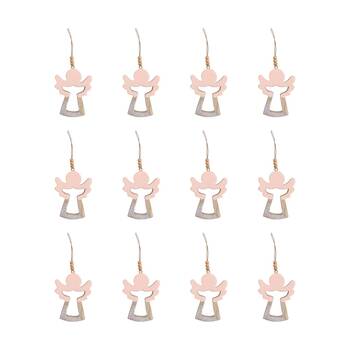 12PK LVD Angel Assorted Pastel Decorative Sculpture Home/Lounge Decor