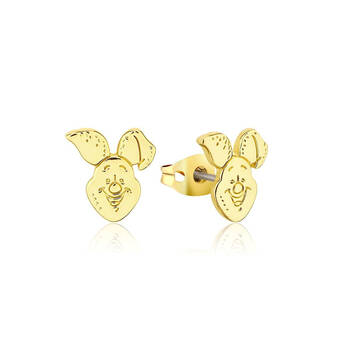 Couture Kingdom Disney Winnie The Pooh Piglet Stud Earrings 10mm Gold