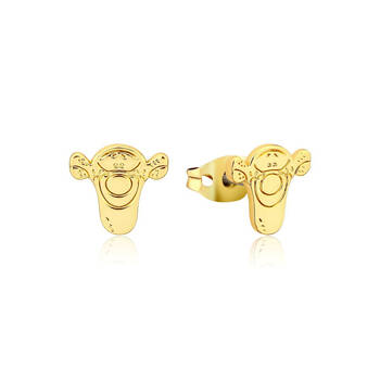 Couture Kingdom Disney Winnie The Pooh Tigger Stud Earrings 10mm Gold