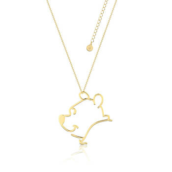 Couture Kingdom Disney Winnie The Pooh Outline Necklace - Gold
