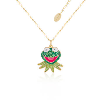 Couture Kingdom The Muppets Kermit the Frog Crystal Necklace - Gold