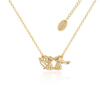 Couture Kingdom Disney Lilo & Stitch Angel Kissing Necklace - Gold