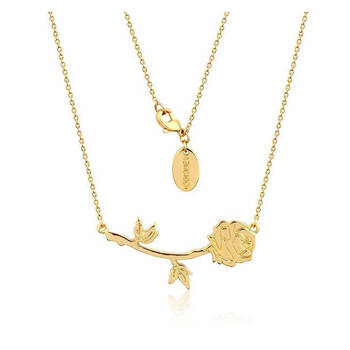 Couture Kingdom Disney Beauty & The Beast Rose Necklace - Gold
